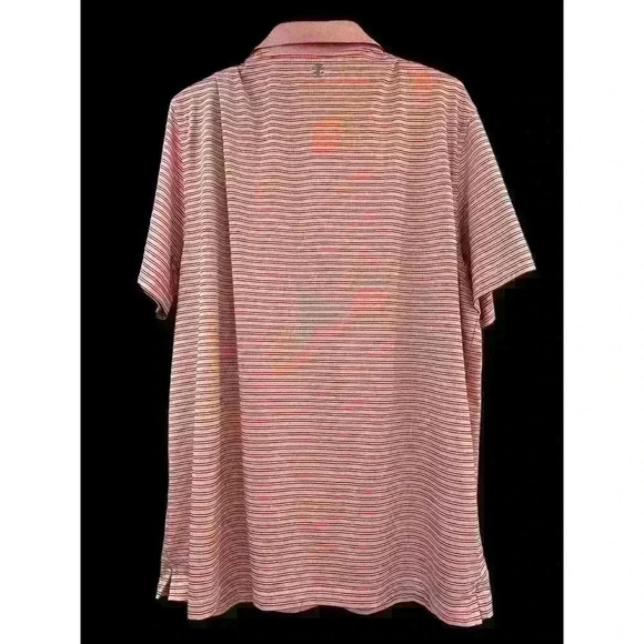 Izod Golf Shirt Mens XL Performance Polo Stretch Multicolor Striped Logo EUC - Picture 3 of 12
